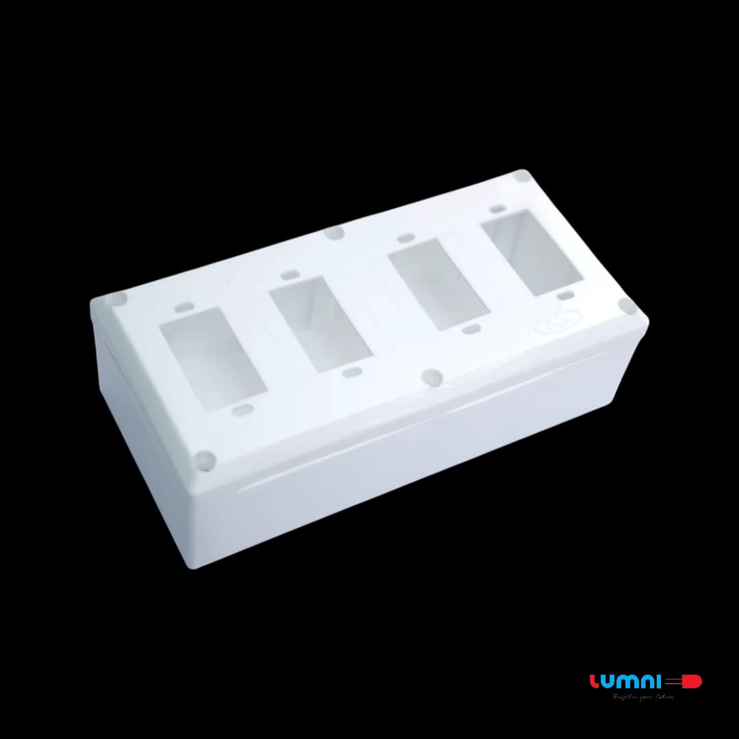PVC BOX 4x8-NEW MODEL -  Electrical Accessories by Lumni Power Tech