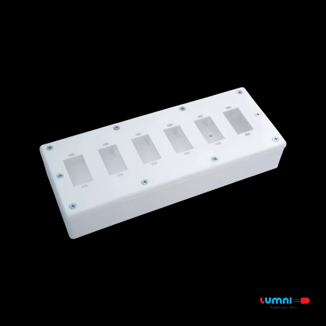 PVC BOX 4x8-6S -  Electrical Accessories by Lumni Power Tech