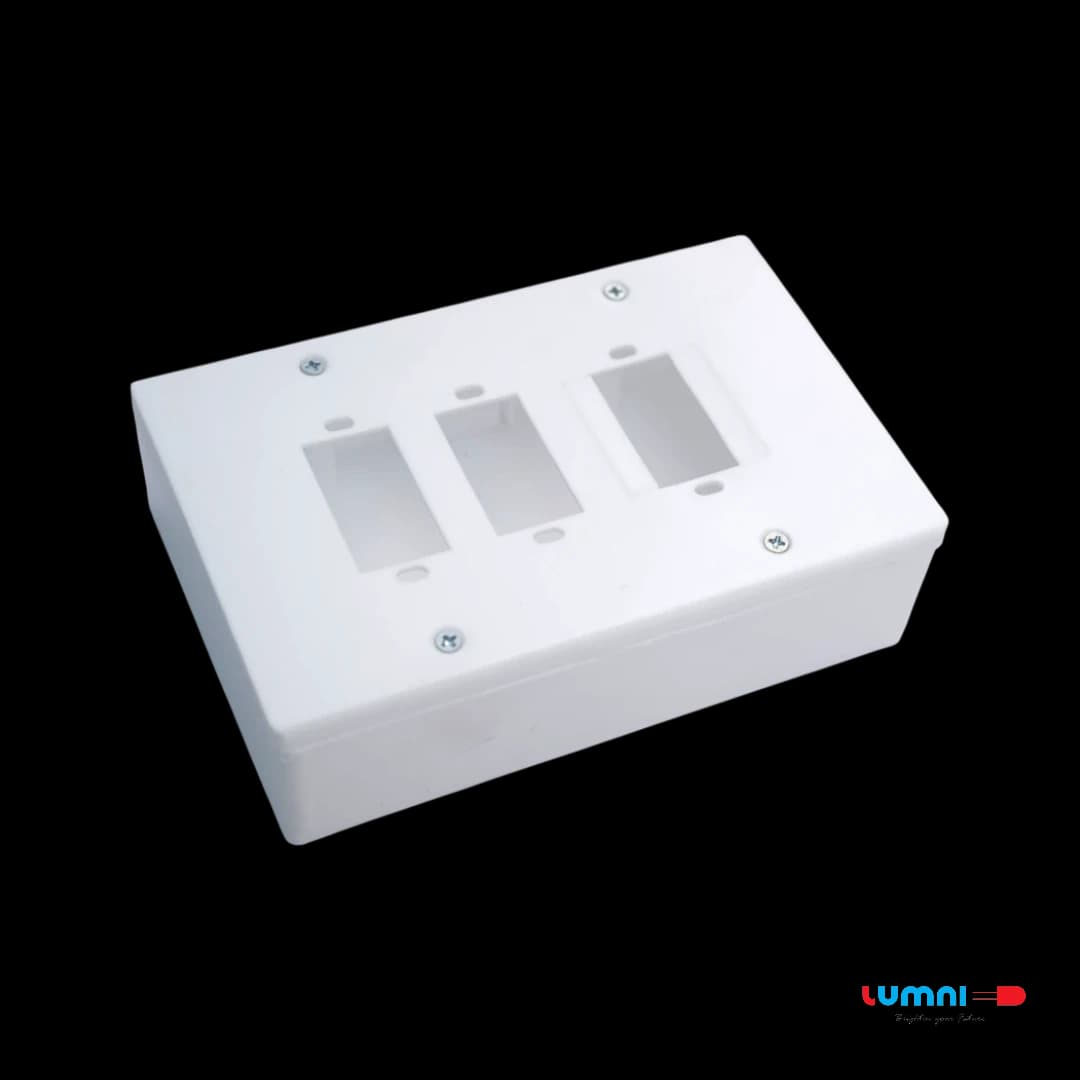 PVC BOX 4x6-3S -  Electrical Accessories by Lumni Power Tech