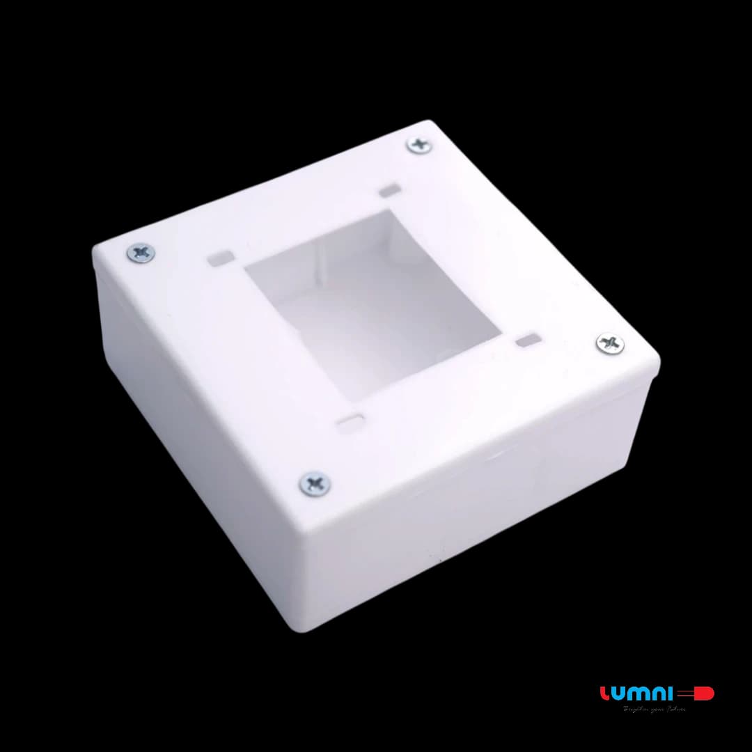 PVC BOX 4x4-1P -  Electrical Accessories by Lumni Power Tech