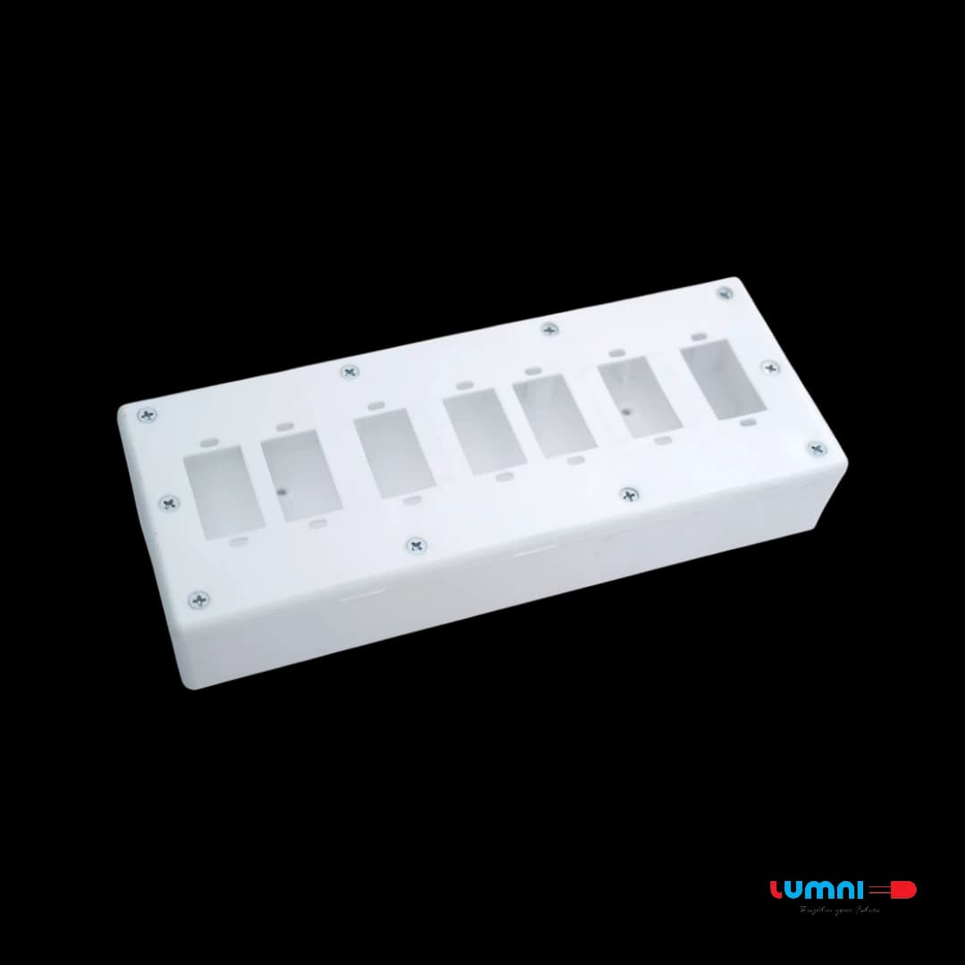 PVC BOX 4x10-7S -  Electrical Accessories by Lumni Power Tech