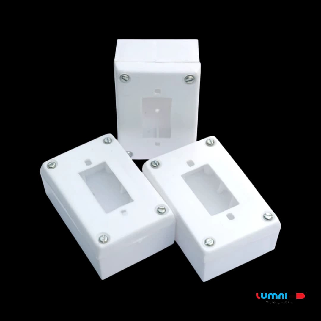 PVC BOX 1x2-1S -  Electrical Accessories by Lumni Power Tech