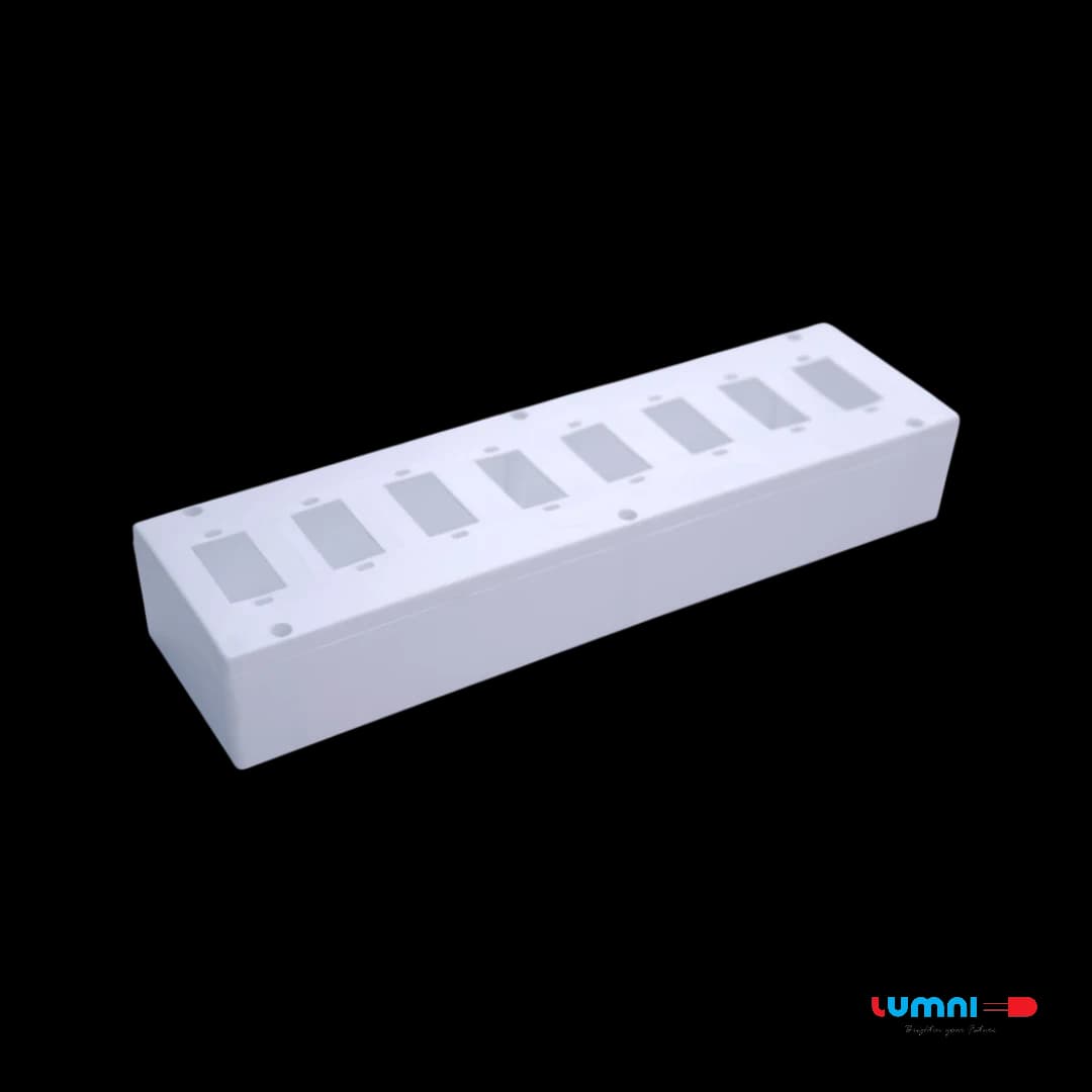 PVC BOX (12x4)-8S -  Electrical Accessories by Lumni Power Tech